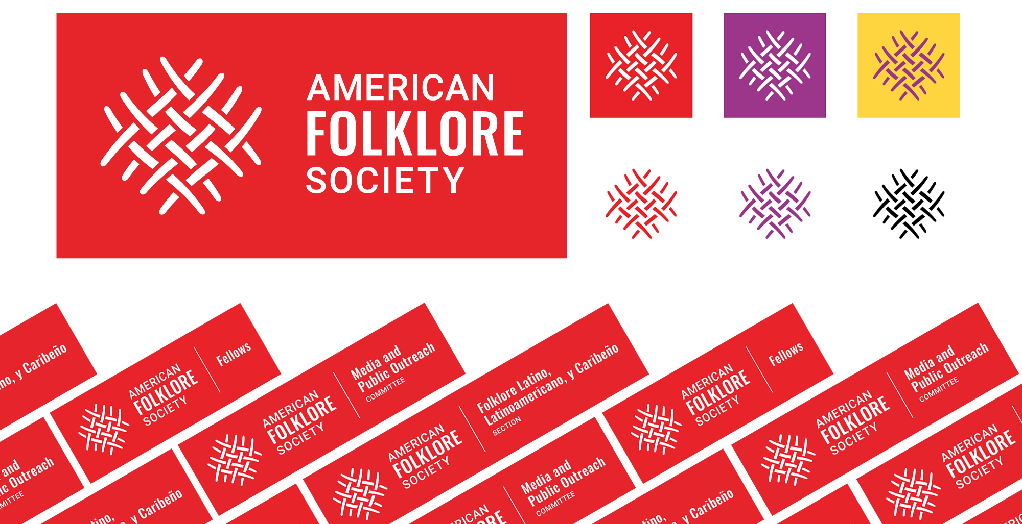 Collage of AFS primary and additional logos as well as colours