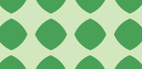 Green pattern of rhombuses to denote structure